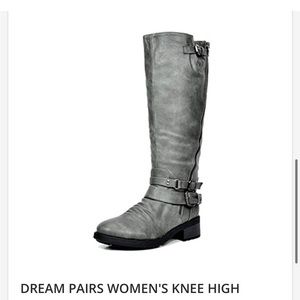 DREAM PAIRS WOMEN'S KNEE HIGH
RIDING BOOTS WIDE CALF 9
WIDE/CALF/GREY-ATLANTA